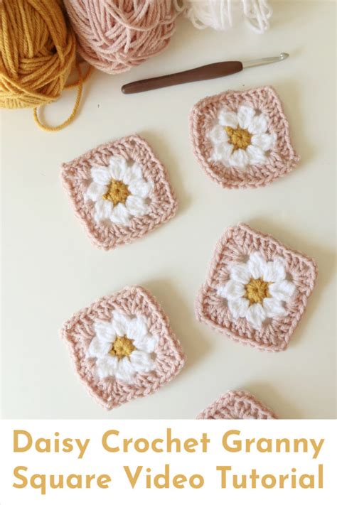 Daisy Granny Square Crochet Tutorial Melanie Ham