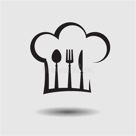 Chef Hat With Knife And Fork Stock Vector Illustration Of Cooking
