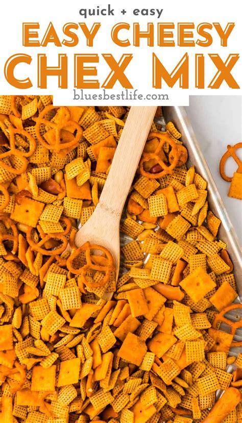 If You Are Looking For An Easy Snack Recipe That Is Sure To Please Try This Cheesy Chex Mix