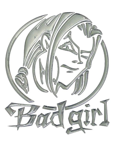 3D Chrome Sticker Bad Girl 200 X 165 Mm Schneller Versand