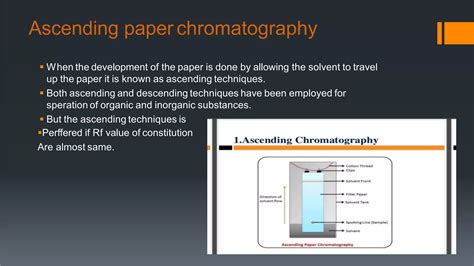 Paper Chromatography Its Types And Applications Ppt