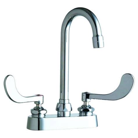 Chicago Faucets In Centerset Handle Hot And Cold Kitchen Faucet Chrome HD Supply