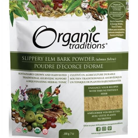 Organic Traditions Slippery Elm Bark Powder Oz Pkg Oz Pkg Kroger