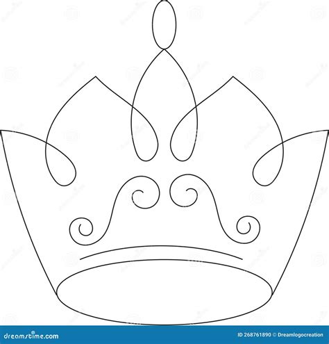 Minimal Crown Illustration Art 268761948