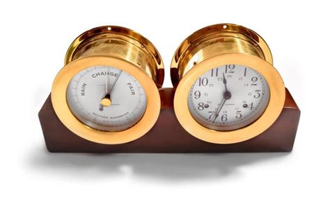 Sold Price Vintage Seth Thomas Corsair Ship S Clock Barometer Set April 6 0117 10 00 Am Cdt