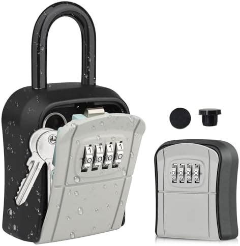 Diyife Key Safe Hanging Wall Mounted Key Lock Box Outdoor With