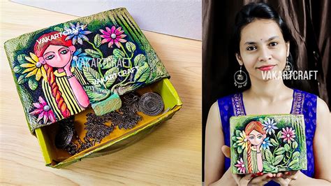 DIY Beautiful Jewelry Box From Waste Cardboard Handmade Box YouTube