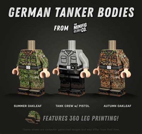 Tmc German Tanker Bodies Custom Lego Minifigures