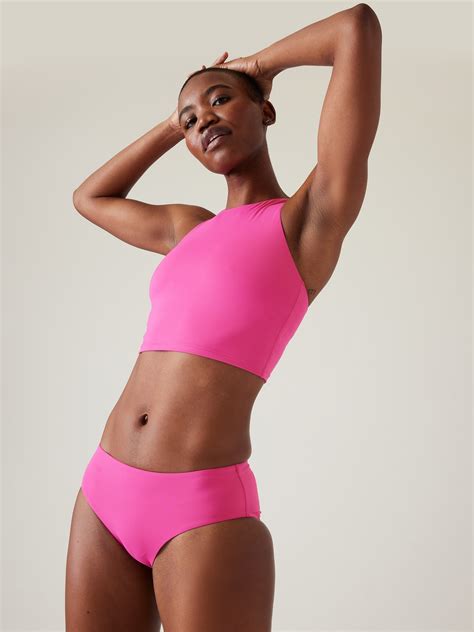 Athleta Conscious Crop Bikini Top A C Pink 530870102