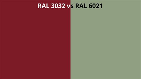 Ral 3032 Vs 6021 Ral Colour Chart Uk