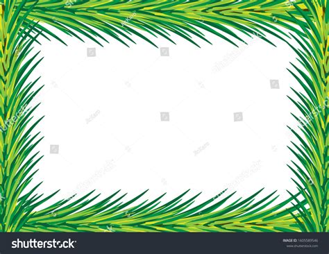 Vector Christmas Holiday Background Border Pine Stock Vector (Royalty ...