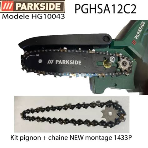 Parkside Pghsa Tron Onneuse Kit Chaine Pignon New Montage