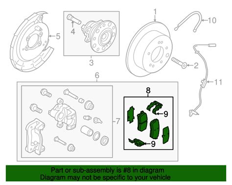 58302-1RA30 - Brake Pads Rear 2012-2017 Kia Rio | Kia.Parts Store