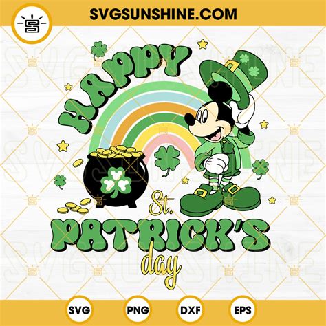 Mickey And Friends St Patricks Day Svg Disney St Patricks Day Svg Png