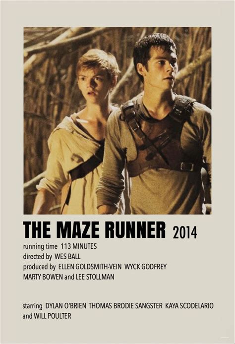 The Maze Runner By Millie Film Posters Minimalist Iconic Movie