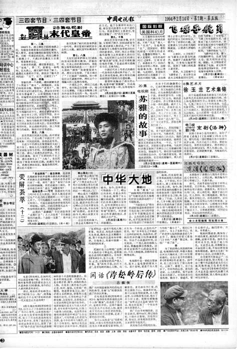 1994年第7期 中国电视报 哔哩哔哩