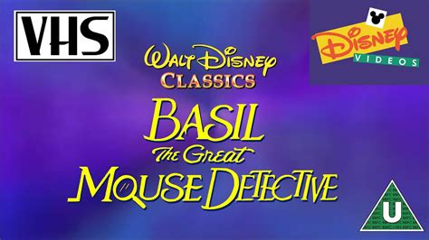 Closing To Basil The Great Mouse Detective Uk Vhs Youtube