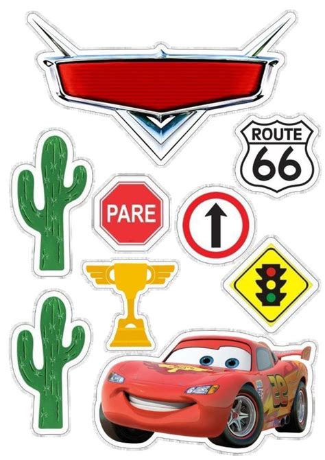 Disney Cars Birthday Party Printables Cupcake Toppers 52 OFF