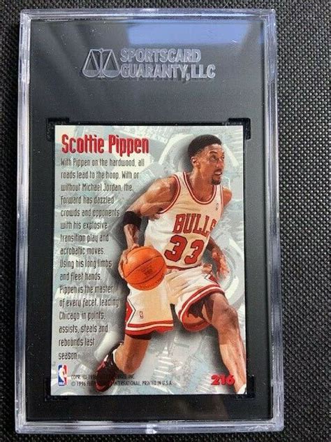 Scottie Pippen Fleer Metal Nuts Bolts Sgc Chicago Bulls