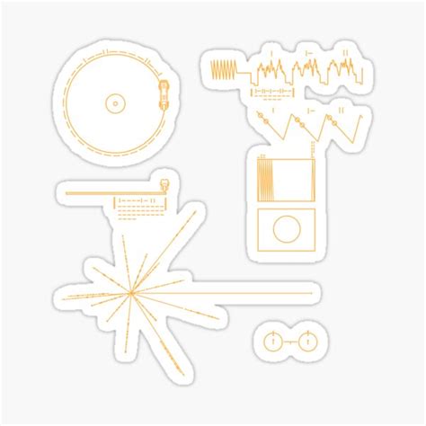 Voyager Golden Record Sticker For Sale By Radvas Redbubble