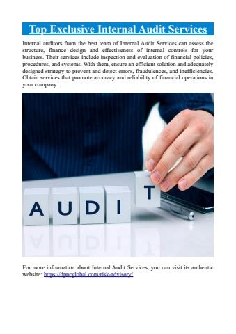 Top Exclusive Internal Audit Services Consulting Firms In Delhi Flip