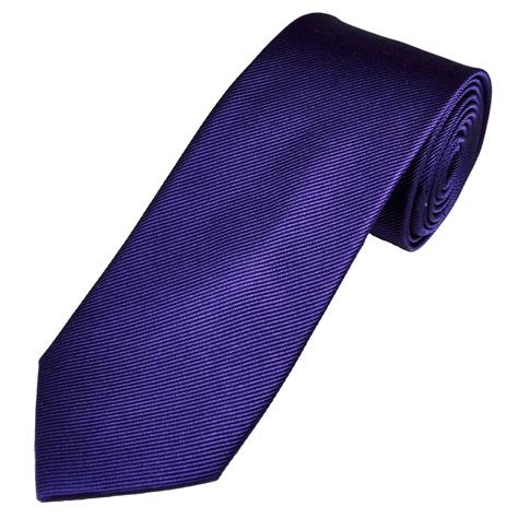 Plain Purple Cm Width Narrow Men S Silk Tie From Ties Planet Uk