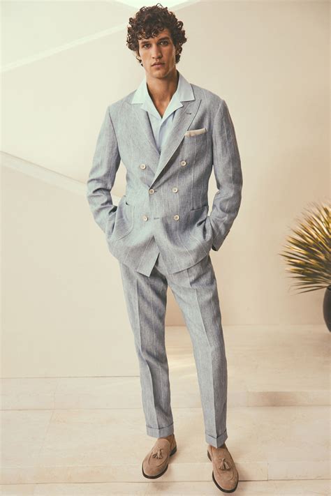 Brunello Cucinelli Spring 2024 Menswear Collection Summer Suits Men