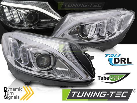 Scheinwerfer DRL LED Tagfahrlicht für Mercedes C Klasse W205 Bj 14 18