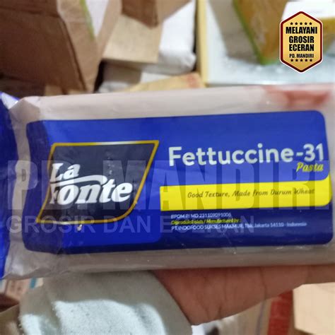 Jual La Fonte Fettuccine Mie Fetucini Spageti Lebar Gr Shopee