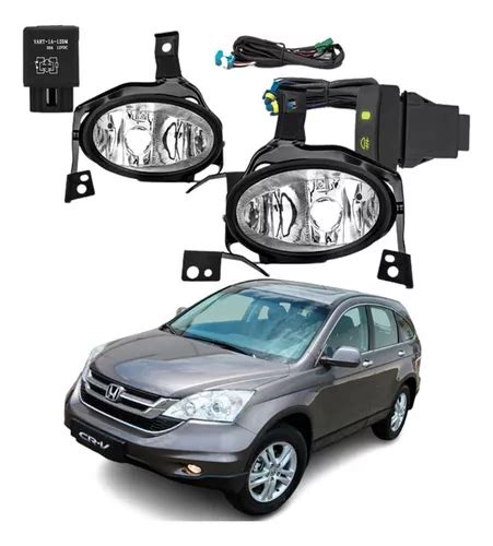 Kit Farol De Milha Honda Cr V Moldura Preta Parcelamento Sem