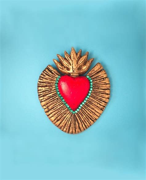 Ex Voto Coeur Sacr Mexicain Achat En Ligne Tienda Esquipulas Art