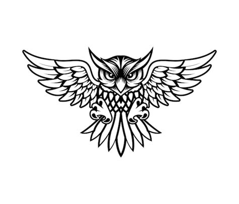 Premium Vector Owl Logo Emblem Design Vector Image