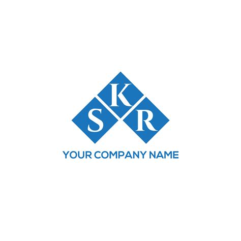 Skr Letter Logo Design On White Background Skr Creative Initials