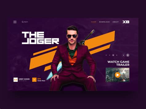 The Joger Web Design For Gaming By Kevin Al Rizal On Dribbble