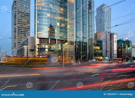 Warsaw Business District Editorial Photo Image Of Downtown 128334911