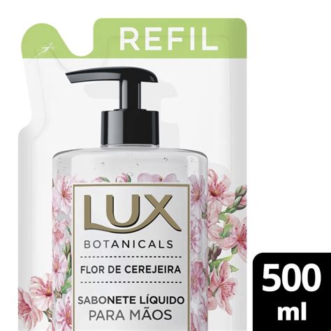 Sabonete Líquido Para Mãos Lux Flor De Cerejeira Refil 500ml Drogaria Venancio