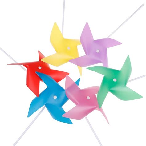 10pcslot Colorful Windmill Toys Pinwheel Self Assembly Windmill