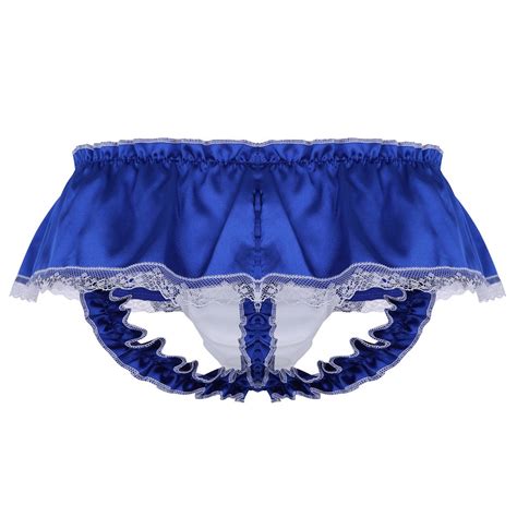 Sexy Mens Frilly Lace Satin Briefs Skirted Panties Sissy Maid Lingerie Underwear Ebay