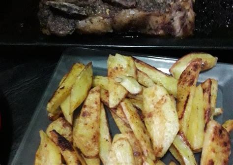 Asado Al Horno Con Papas R Sticas Receta De Daniela Brening Cookpad