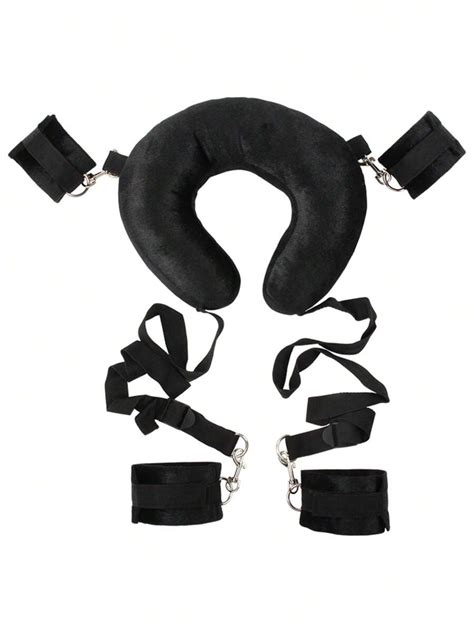 Bdsm Bed Adult Restraint Kit Wrist And Leg Restraint Straps Soft Neck Pillow Forced Leg