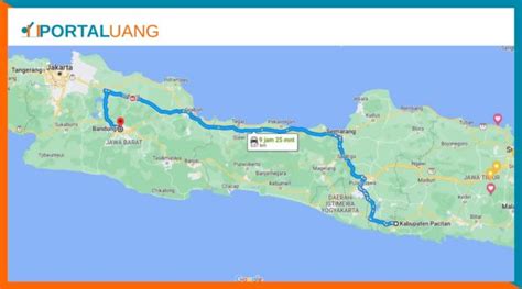 Pacitan Bandung Berapa Jam Dan Berapa Kilo Km