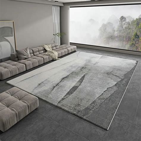 Light Grey Carpet Classic Pattern Flooring Gray Area Rugs Warmly Home