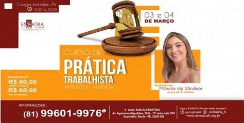 Curso De Pr Tica Trabalhista M Dulo Audi Ncias Em Recife Sympla