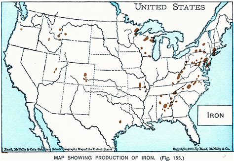 Production Of Iron In The United States