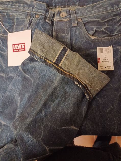 Vintage Levis Lvc 1944 Bruised Indigo Jeans Gem