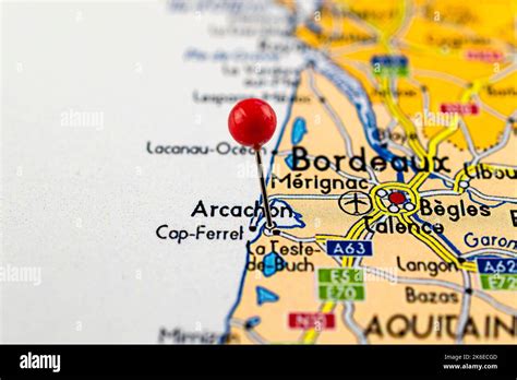 Carte Arcachon Carte Des Broches Darcachon Gros Plan Sur La Carte D