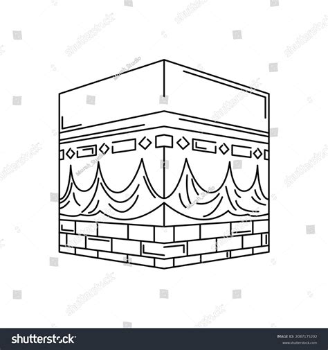 2.509 Hajj Outline Images, Stock Photos & Vectors | Shutterstock