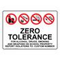 No Smoking Custom Sign - Zero Tolerance On School Property