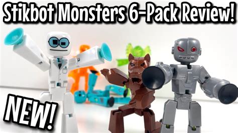 SCIENTIST STIKBOT Stikbot Monsters 6 Pack Unboxing Review YouTube