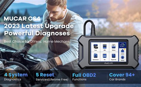 Amazon Mucar CS4 OBD2 Scanner OE Level 4 Systems Diagnostic Scan